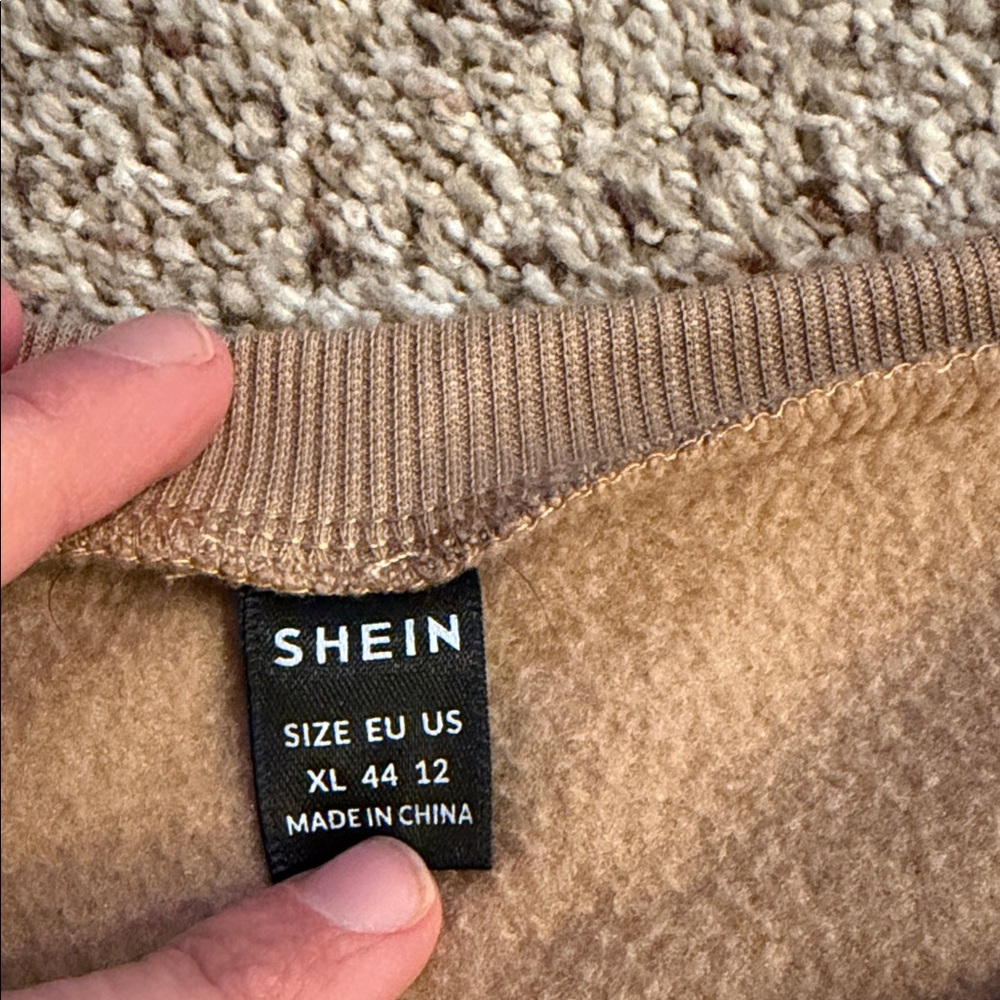 SHEIN Tan 'Wife Life' Crew Neck Sweater - Picture 2 of 10